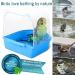 Bird Bath Box - Parakeet Shower Accessory for Pet Birds - Old Tjiko Sky Blue - Buy Online on GoSupps.com