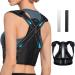 AVIDDA Posture Corrector for Men Women Back Brace with Replaceable Support Plate Breathable and Adjustable Back Support Providing Pain Relief from Back Neck & Shoulder Size: S Black S (Pack of 1)