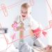 Soft Pink Dinosaur & Elephant Teether for Babies 0-12 Months | Baby Chew Toys for Teething Needs | Soft-Textured Infant Teething Gift - Buy Online on GoSupps.com