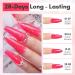 Makartt Poly Nail Gel-50ML Dark Hot Pink Glitter Gel Builder for Shiny Nail Extension Strengthener 3D Trendy Nail Art DIY Hard Gel Manicures Home Pink Pretty - Buy Online on GoSupps.com