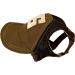 Adjustable Dogs Baseball Cap with Ear Holes - Breathable Sun Hat for Pets - Summer Travel Dog Cap for Puppies - Brown - Buy Online on GoSupps.com