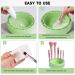 LELE LIFE Makeup Brush Cleaner Mat with Drying Rack Silicone Makeup Brush Cleaning Mat Scrubber Bowl Make Up Brush Cleaner Pad for Cosmetic Brushes Green - Buy Online on GoSupps.com