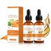 Carrot Seed & Collagen Facial Serum with Vitamin E | Anti-Wrinkle Even Toning Firming & Glow | Moisturizing Face & Hair Oil | 30ml 2-Pack