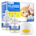 Uocasi calming pheromon diffuser for cats 2-in-1 starter set for cats (diffuser head + 2 x 48 ml vials) for 60 days improved cat calming setting set for relief