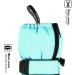Highcamp Kids Waterproof Winter Snow Ski Mitten Gloves with Zipper - Aqua, M (6-8 Y) - Buy Online on GoSupps.com