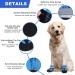 4 Pieces Dog Boots Paw Protector Waterproof Dog Shoes with Reflective Straps Adjustable Washable Non-Slip Dog Shoes Dog Boots for Injured Paws Blue Outdoor Paw Protectors Dog Shoes for Large Dogs(L) L Blue - Buy Online on GoSupps.com