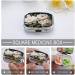 White Peony Print Pill Box - Decorative 2 Compartment Portable Medicine Organizer for Travel | Stylish Metal Pill Case - Buy Online on GoSupps.com