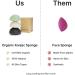 Vove Premium Organic Konjac Sponges for Gentle Natural Face & Body Exfoliation - Buy Online on GoSupps.com