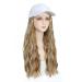 Yunkang Baseball Cap Wig Long Wavy Hair Extensions | Adjustable Synthetic Fiber Hairpieces for Women Girls | Heat Resistant Blonde Honey Blonde - Buy Online on GoSupps.com