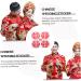 Angoily 50 sheets Decors Wedding Chinese Decals Door Delicate Decorative Traditional Stickers Red 5.5X5.5CM - Buy Online on GoSupps.com