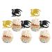 INNORU Dragon Cupcake Toppers Fantasy Birthday Party Decorations Flying Dragon Baby Shower Birthday Wedding Party Decorations Supplies Pack of 24 Glitter