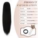 Fine Horseplay Extensions - Synthetic Drawstring Ponytail 40 cm Brown Hair Extensions for Women | Long Straight Braid & Smooth Finish - Buy Online on GoSupps.com