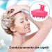 PHAVESAS Scalp Massage Brush Silicone Shampoo Brush for Peeling & Head Massage | Boost Scalp Blood Flow | Pink - Buy Online on GoSupps.com