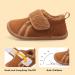 JOINFREE Baby Girl First Walking Shoes - Anti-Slip Plush Slipper Shoes for Toddler Boys and Girls | 8.5/9 UK Child Size | Cozy Brown Design - Buy Online on GoSupps.com