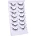 Vanssymunlin 3D Faux Mink Natural Look Wispy Lashes - 7 Pairs Soft Fake Eyelashes - Buy Online on GoSupps.com