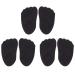 3 Pairs Half Size Pad Foot Cushion Forefoot Pad Shoe Inserts Shoe Cushions for Men Forefoot Insoles High Heel Pads Nonslip Foot Pad Shoe Non-Slip Mat Sponge Gel Protector Black