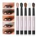 NewBang 5Pcs Matte Eyeshadow Stick Set Neutral Brown Eye shadow Brightener Stick No Shimmer Creamy Eyeshadow Pencil Crayon Waterproof Long Lasting Highlighter Eyeliner Eyeshadow Stick Makeup 0.20 Ounce (Pack of 5)