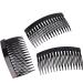6PCS Strong Hold French Twist Hair Combs Slides Set for Women - Black - Buy Online on GoSupps.com