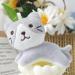 Shop Kawaii Cat Plush Key Pendant - Cute Cartoon Mini Cat Keychain Soft Plush Figure Toys in Light Gray & White - Buy Online on GoSupps.com