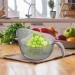 HMLTD Drain Basket - Multi-Purpose Bowl Strainer with Multi Fine Holes | Kitchen Utensils for Rice Tomatoes Soybeans Peppers Apples Grapes Gray - Buy Online on GoSupps.com