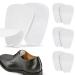 Felt Tongue Pads for Shoes - Soft Self-Adhesive Shoe Inserts (3 Pairs White)