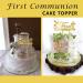 INDKOPVA First Holy Communion Cake Topper Acrylic Reusable First Communion Cake Decoration Christening for Kids - Buy Online on GoSupps.com