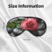Buy Spa Stone & Rose Flowers Print Sleep Eye Mask - Soft Eyeshade for Travel & Naps - Ideal for Women & Men - Buy Online on GoSupps.com