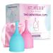 Menstrual Cups - Soft, Comfortable and Flexible Period Cup - Premium Design Leak-Free Feminine Hygiene Reusable Product - Light to Heavy Flow - Small Size (Pack of 2) Small (Pack of 2)
