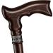 Extra Long Handmade Ergonomic Walking Cane for Tall Men - 39 Inch Walnut Stylish Carved Wood Fashionable Stick - Buy Online on GoSupps.com