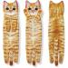 Agrimony Cat Funny Hand Towels - Cute Cat Decor Hanging Washcloths for Bathroom Kitchen, Super Absorbent Soft Face Towels - Perfect Mother's Day Gift for Cat Lovers - Orange - Buy Online on GoSupps.com