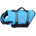 Vivaglory Ripstop Dog Life Vest, Reflective & Adjustable Life Jacket for Dogs with Rescue Handle for Swimming & Boating, Blue, L L (Pack of 1) Blue
