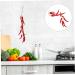 Zerodeko 3pcs String Faux Paprika Vegetables Artificial Chili Ornament Hanging Accessory Black Pepper Desktop Dark Redx3pcs 47X11X7CMx3pcs - Buy Online on GoSupps.com