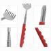Extendable Stainless Steel Back Scratcher - 20 to 68 cm Black & Red - Perfect Gift for Men & Women - Buy Online on GoSupps.com