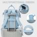 Large Waterproof Baby Diaper Backpack - Multifunctional A5 Blue Bag for Moms & Dads | Ideal for Travel - Buy Online on GoSupps.com