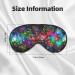 Bright Colorful Art Print Unisex Sleep Mask - Double-Sided Eye Mask for Sound Sleep & Skin Care - Buy Online on GoSupps.com