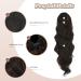 FESHFEN Long Curly Wavy Ponytail Extension | Clip-in Synthetic Hairpiece Drawstring Ponytail in Medium Brown | 60cm Length | For Women and Girls - Buy Online on GoSupps.com