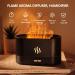 Flames Aroma Diffuser - 7-Color Light Humidifier for Essential Oils | Automatic Switch-Off | Perfect for Home Office & Kids - Black - Buy Online on GoSupps.com
