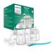 Philips Avent Natural Response Newborn Glass Gift Set - 5 x Baby Bottles 2 x Philips Avent Ultra Soft Soother 0-6 Months Bottle Brush BPA Free (Model SCD879/11) Gift Set SCD879/11