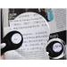Handheld Magnifying Glass Metallic Material Stainless Steel Hd Magnifying Glass Old Man 20X for Reading Crafts Repair Magnifier Red Lofty Ambition - Buy Online on GoSupps.com