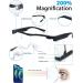 OKH - 200% Magnifying Glasses with Light Rechargeable LED Lighted Magnification Eyeglasses Bright Sight Hands Free Magnifier Glasses for Close Work Craft Jewellers Reading Hobby - Buy Online on GoSupps.com