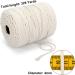 Blisstime 4mm x 328 Yards Natural Cotton Macrame Cord - Soft Twisted Rope for Wall Hangings, Plant Hangers, Crafts - 4 Strand Macrame Rope for Knitting and Decorative Projects - Buy Online on GoSupps.com