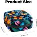 Anna Cowper Blue Flower Butterfly Sanitary Napkin Storage Bag Feminine Menstrual Cup Pouches Nursing Pad Holder Tampon Bags Portable Period Bag for Women Teen Girls 1Pcs Multi-colored 3 - Buy Online on GoSupps.com