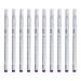 Uonlytech 10Pcs 0.5MM Tattoo Stencil Pen Eyebrow Marker Pens Fine Point Markers for Coloring Surgical Eyebrow Drawing