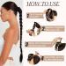 HAIRCUBE Long Braided Ponytail Extension | Wrap Around Hair Extensions | Synthetic Hair Piece for Women | 32 Inch 150g | Black Brown - Buy Online on GoSupps.com