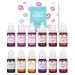 BONNIE CHOICE 12 Colors Liquid Lip Gloss Pigment Set  DIY Lipstick Liquid Pigment Set for Making Lip Gloss  DIY Lip Gloss Pigment Cosmetic Dye  Edible Coloring Pure Plant Pigment for Lip Gloss Base