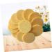 50 Pack Yellow Round Compressed Makeup & Bath Sponges - Face Wash, Body Cleansing, Exfoliating Loofah Kit - Buy Online on GoSupps.com