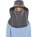 Coolibar - UV Sun Cap with Face and Neck Protection for Kids - Stevie Ultra - White