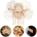 Beaupretty Wedding Hair Side Comb Bride Hair Comb Flower Hair Comb Wedding Headpiece Bridal Hair Accessory for Women - Buy Online on GoSupps.com