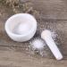 60MM Porcelain Mortar and Pestle Set with Pour Spout - Ceramic Pill Crusher for Easy Medication Grinding - Buy Online on GoSupps.com