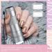 Mini UV Nail Dryer with 2 Silicone Stamper Heads - Portable LED Lamp for Manicure Decor in Silver - Buy Online on GoSupps.com